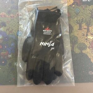 NWT MCR Safety Ninja Ice Black Insulated HPT Cut Safety Gloves Size XL